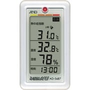 375338 [緑十字 熱中症予防対策商品 くらし環境温湿度計 AD-5687]