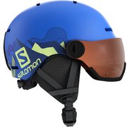 GROM VISOR L40539600 Pop Blue Mat KSサイズ(49-53cm) [スキーヘルメット ジュニア]