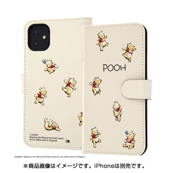 In Dp21mlc2 Po018 Iphone 11 ディズニーキャラクター 手帳型アートケース マグネット プー