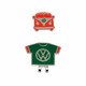 VWAC-9508 [VOLKSWAGEN クリップマーカー レッドxグリーン]