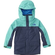 スノートリクライメイトジャケット SNOW TRICLIMATE JACKET NSJ61801 （CK）コズミックブルー×ココモグリーン 120cm [スキーウェア ジャケット ジュニア]