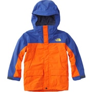 スノートリクライメイトジャケット SNOW TRICLIMATE JACKET NSJ61801 （PS）ペルシャオレンジ×ソーダライトブルー 110cm [スキーウェア ジャケット ジュニア]