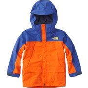 スノートリクライメイトジャケット SNOW TRICLIMATE JACKET NSJ61801 （PS）ペルシャオレンジ×ソーダライトブルー 130cm [スキーウェア ジャケット ジュニア]
