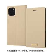 RT-P22TBC2/BE [iPhone 11 Pro Max 耐衝撃手帳型レザーケース TETRAサイドマグネットプレート付き/ベージュ]