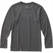 ロングスリーブフラッシュドライメリノクルー L/S FD MERINO CREW NT61814 （ZC）ミックスチャコールC Mサイズ [アウトドア カットソー メンズ]