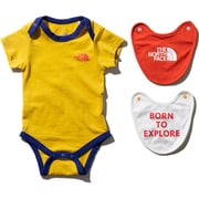 S/S Rompers &2P Bib NTB11969 （LY）レオパードイエロー 80cm [ウエア ベビー用]