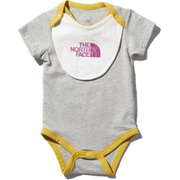 S/S Rompers &2P Bib NTB11969 （AB）アズテックブルー 70cm [ウエア ベビー用]
