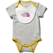 S/S Rompers &2P Bib NTB11969 （Z）ミックスグレー 80cm [ウエア ベビー用]
