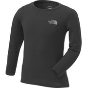 ロングスリーブ ウォーム クルー L/S WARM Crew NUJ68105 （K）ブラック 120cm [アウトドア トップス キッズ]
