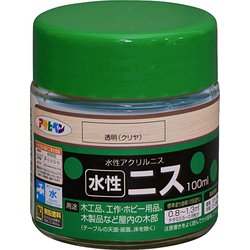水性ニス 100ml 透明(クリヤ) [塗料]