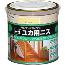 水性ユカ用ニス 0.7L 半ツヤ透明 [塗料]