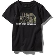 ショートスリーブカモロゴティー S/S Camo Logo Tee NTJ31992 （K）ブラック 100cm [アウトドア トップス キッズ]