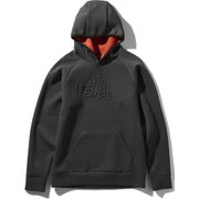 テックエアースウェットフーディ Tech Air Sweat Hoodie NT11880 （ZF）ミックスチャコール×ファイアリーレッド XXLサイズ [ランニングジャージ・ブレーカー]