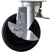 413F0S-CHR150-BAR01 [ハンマー Sシリーズ方向規制自在SP付ゴム車150mm]