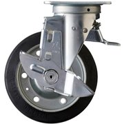 413F0S-RB150-BAR01 [ハンマー Sシリーズ方向規制自在SP付ゴム車150mm]