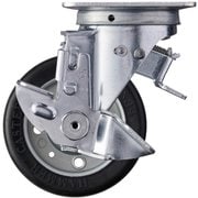 413F0S-WR100-BAR01 [ハンマー Sシリーズ方向規制自在SP付幅広ゴム車100mm]