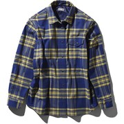 L/S Nuthatch Shirt NRW11951 （B）ブルー Lサイズ [アウトドア シャツ レディース]