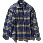 L/S Nuthatch Shirt NRW11951 （B）ブルー Mサイズ [アウトドア シャツ レディース]
