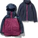 スノートリクライメイトジャケット Snow Triclimate Jacket NSJ61901 （UR）アーバンネイビー×ロックスバリーピンク 140cm [スキーウェア ジュニア]
