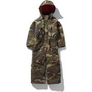 ノベルティーウォータープルーフワンピース Novelty WP Onepiece NSJ61909 （WD）ウッドランド2 130cm [スキーワンピース キッズ]