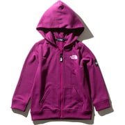スクエアロゴフルジップ Square Logo Full Zip NTJ61921 （RX）ロックスバリーピンク 130cm [キッズ用ウェア]