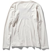 ロングスリーブスクエアロゴジャカードティー L/S Square Logo Jacquard Tee NTW61907 （VW）ビンテージホワイト Sサイズ [アウトドア カットソー レディース]