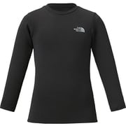 ロングスリーブホットクルー L/S HOT Crew NUJ61500 （K）ブラック 130cm [アウトドア アンダーウェア トップス キッズ]