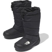 ヌプシブーティーワイド K Nuptse Bootie Wide NFJ51986 （KK）TNFブラック×ブラック 22 cm [キッズ用シューズ]