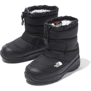ヌプシブーティーウォータープルーフ K Nuptse Bootie WP NFJ51980 （KK）TNFブラック 18cm [防寒ブーツ キッズ]