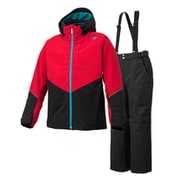 SUIT DWMMJH70 RED Lサイズ [スキーウェア 上下セット メンズ]
