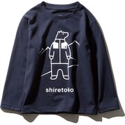ロングスリーブシレトコトコティー L/S Shiretoko Toko Tee NTJ81925ST （UN)アーバンネイビー 150cm [アウトドア カットソー キッズ]