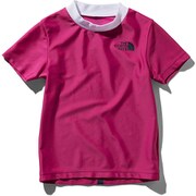 ショートスリーブサンシェードプルオーバー S/S Sunshade Pullover NTJ11943 (FU）フューシャピンク 140 [アウトドア トップス キッズ]