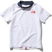 ショートスリーブサンシェードプルオーバー S/S Sunshade Pullover NTJ11943 (W）ホワイト 140 [アウトドア トップス キッズ]