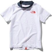ショートスリーブサンシェードプルオーバー S/S Sunshade Pullover NTJ11943 (W）ホワイト 100 [アウトドア トップス キッズ]