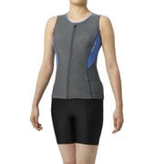 大きめカラースナップ付きセパレーツ(差し込みフィットパッド) LAR-9241W MKMB XOサイズ [フィットネスセパレート水着 レディース]