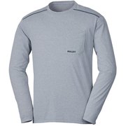 POCKET DRY TS LS MIV01670 HEATHER WHITE Lサイズ（日本：XLサイズ） [アウトドア カットソー メンズ]