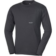 POCKET DRY TS LS MIV01670 CHARCOAL HEATHER Sサイズ（日本：Mサイズ） [アウトドア カットソー メンズ]