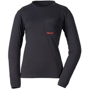 LD POCKET DRY TS LS MIV01697 CHARCOAL HEATHER Mサイズ（日本：Lサイズ） [アウトドア カットソー レディース]