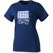 LD HUGO WINDOW TS SS MIV01702 NAVY Lサイズ（日本：XLサイズ） [アウトドア カットソー レディース]