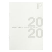 F.O.B A5 ダイアリーノート(マンスリー) ホワイト 2020 PBF48W20