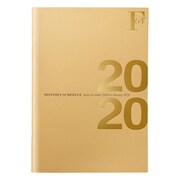 F.O.B A6 ミニダイアリーノート(マンスリー) ゴールド 2020 PBF55GO20