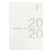 F.O.B B6 ダイアリーノート(マンスリー) ホワイト 2020 PBF75W20