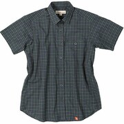 TSタイニーチェックシャツS／S S 046ネイビー [アウトドア シャツ レディース]