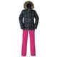 Powdery Snow Two-Piece XL BK [スキーウェア 上下セット メンズ]