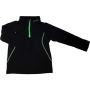 Stretch Fleece Boys Zip Moc PS6G2LS80 BK1 110cm [スキーウェア ミドルウェア ジュニア]