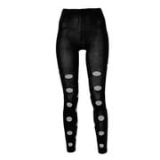 Dot Girls Tights PS6H2UB90BKJS BK JSサイズ [スキー アンダーウエア キッズ]