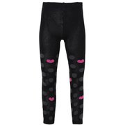 Dot ＆ Heart Girls Tights PS8H2UB90 BK JLサイズ [アンダー・タイツ ジュニア]