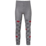 Dot ＆ Heart Girls Tights PS8H2UB90 GR JMサイズ [アンダー・タイツ ジュニア]