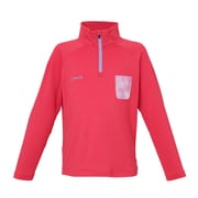 Stretch Fleece Pt. Pocket Girl s 1/2 Zip Moc PS8H2LS75 MA 100cm [アウトドア フリース キッズ]