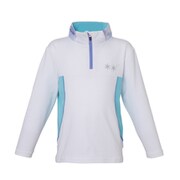 Stretch Fleece Girls 1/2 Zip Tee PS8H2LS90 WT 100cm [アウトドア フリース キッズ]